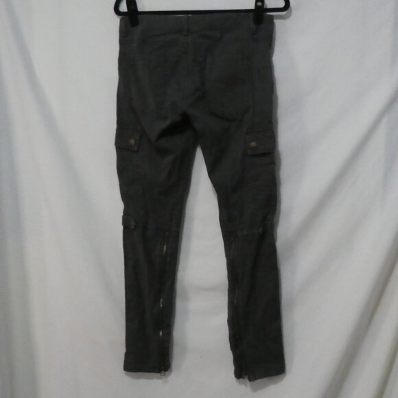 BLANK NYC | size 29 | Grey Cargo Style Slim Fit Pants | Long Zip Leg Bottoms - Picture 2 of 16